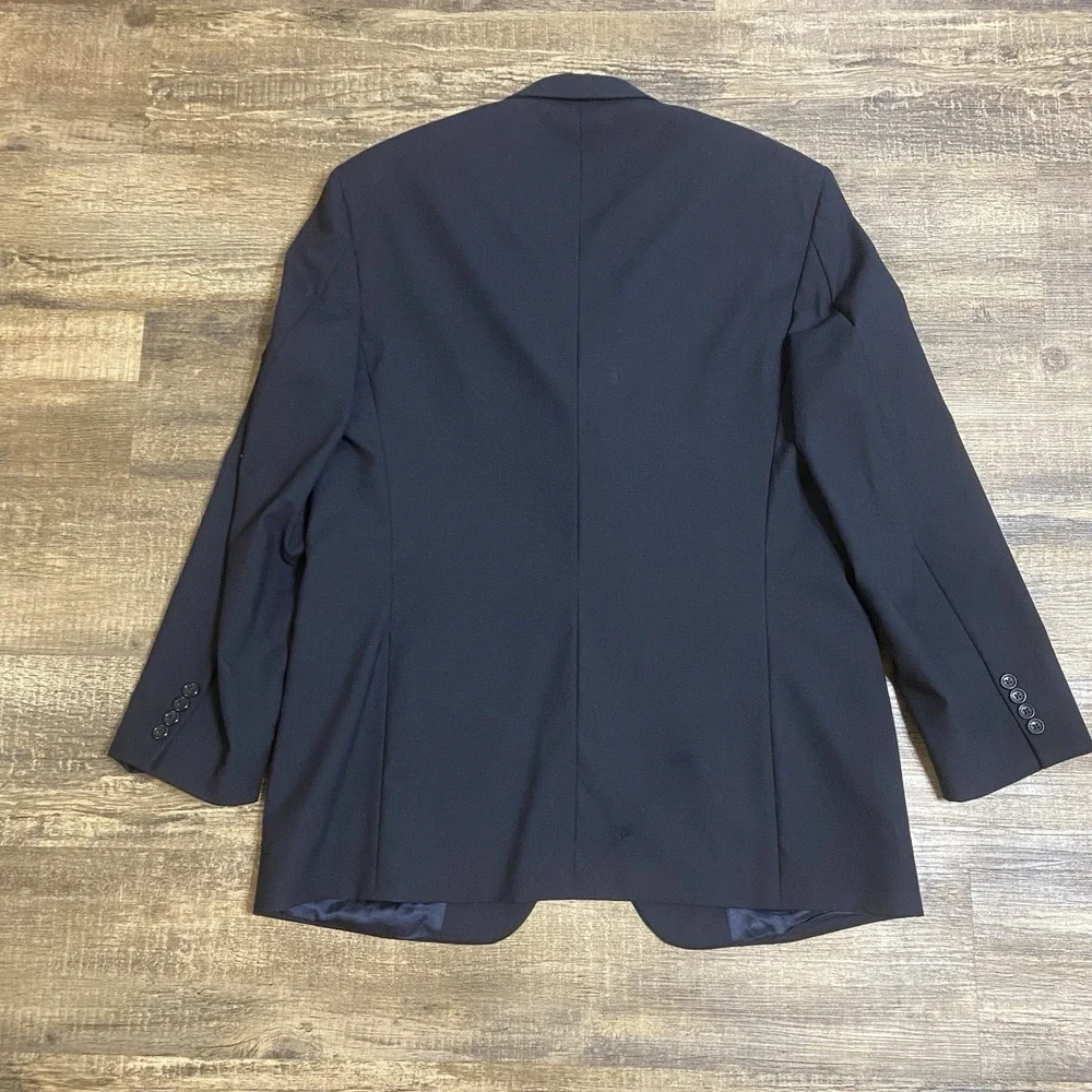 Brooks Brothers Stretch Blazer Men's 44R Wool Navy Preppy Classic Career READ